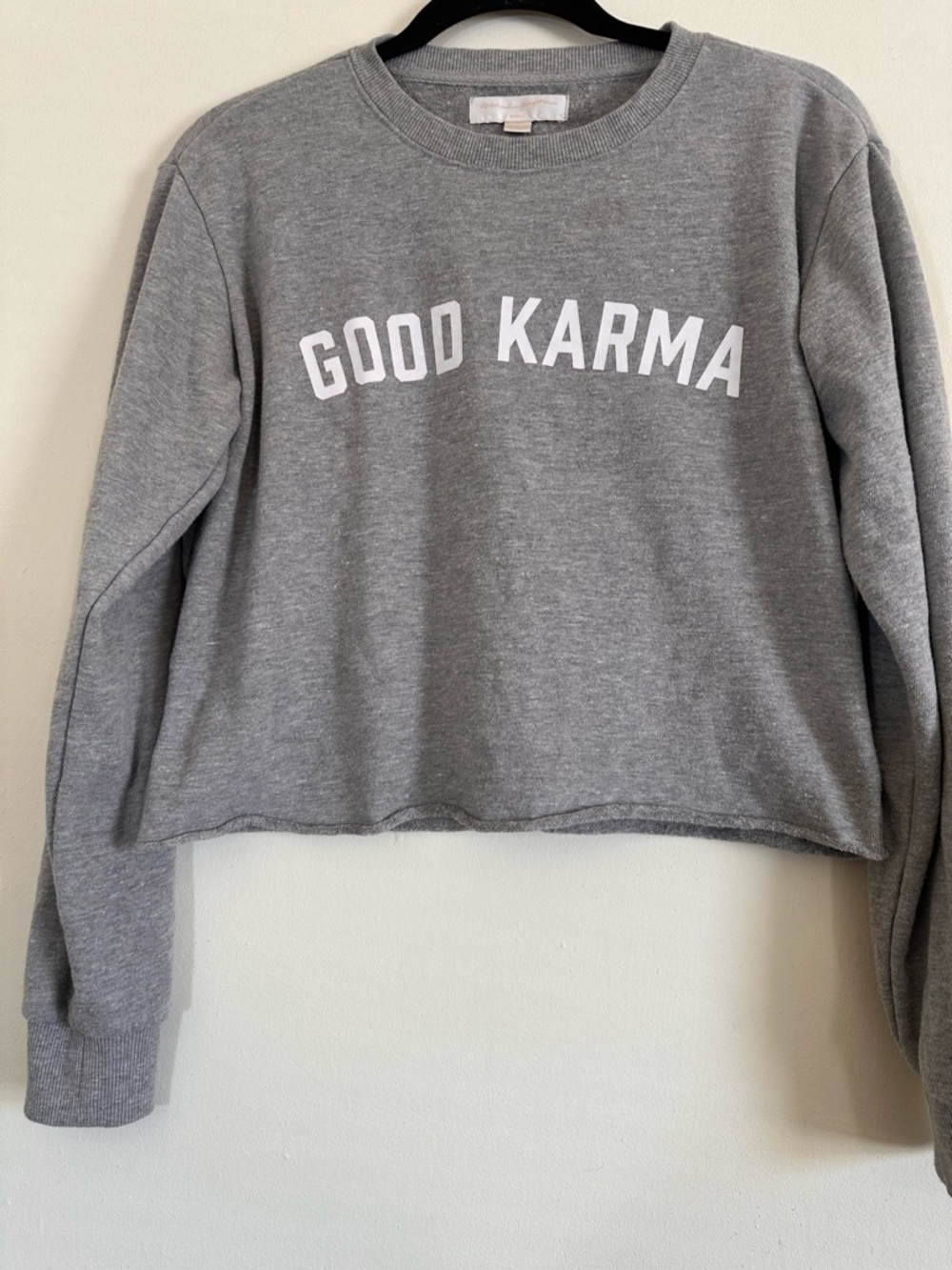 Spiritual Gangster “GOOD KARMA” cropped sweatshirt size small - Picture 3 of 9